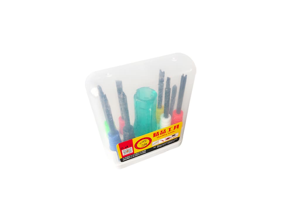 BIAOHAN BH04090 8-in-1 screwdriver set in a translucent storage case