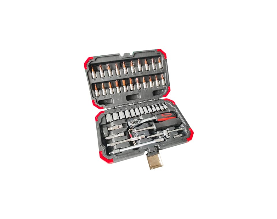 BIAOHAN Socket Set (46 Pieces) in its open carrying case